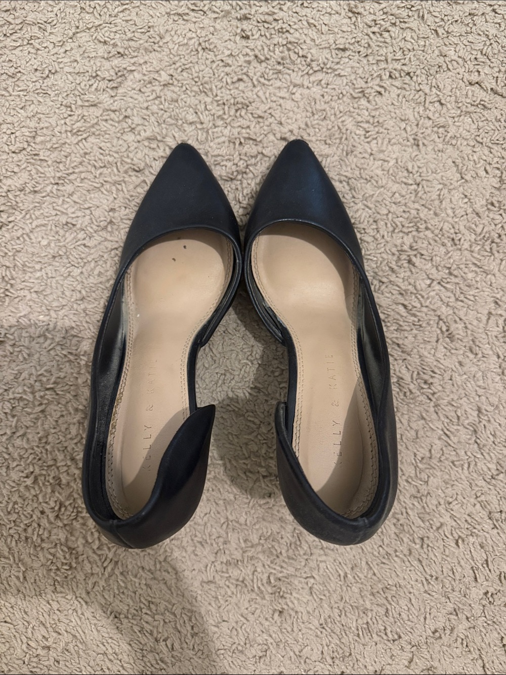 Black Pointed Kelly and Katie — Women's Stylish Office Heels